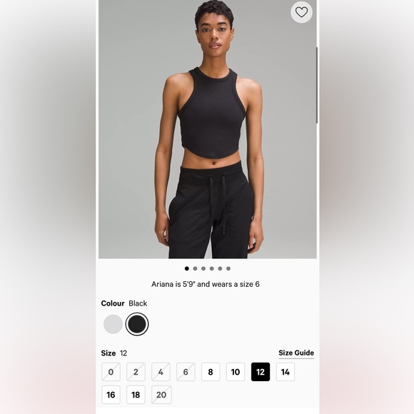 Lululemon Hold Tight Cropped Tank - Picture 3 of 3